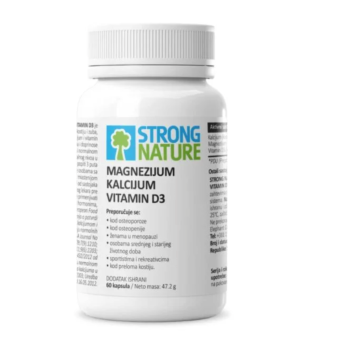 STRONG NATURE CA MG D3 60 KAPSULA STRONG NATURE CA MG D3 60 KAPSULA