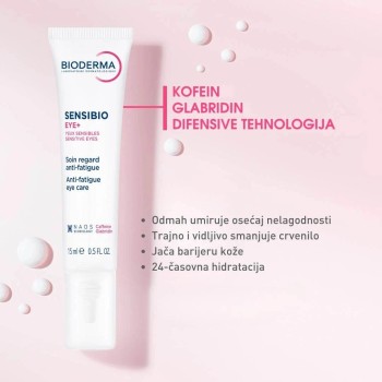 Bioderma Sensibio Eye gel za osetljivu kožu zone oko oka 15 ml