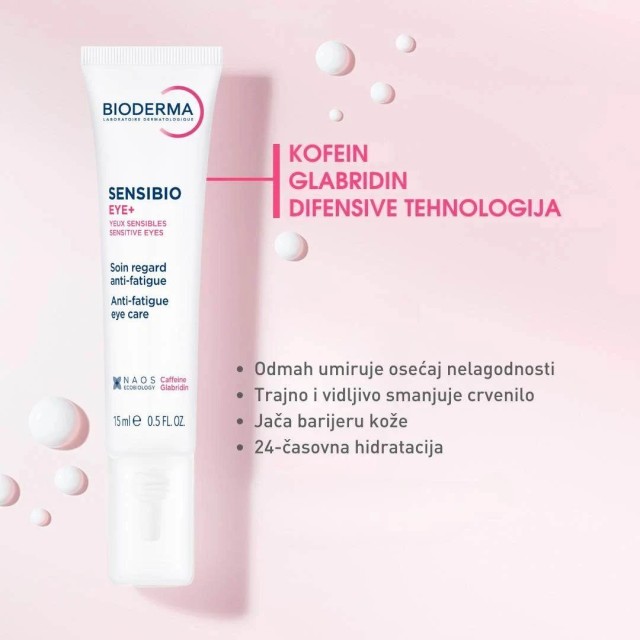 Bioderma Sensibio Eye Gel Za Osetljivu Kožu Zone Oko Oka 15 Ml