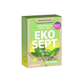 EKOFARM EKOSEPT BEZ ŠEĆERA 36 TABLETA
