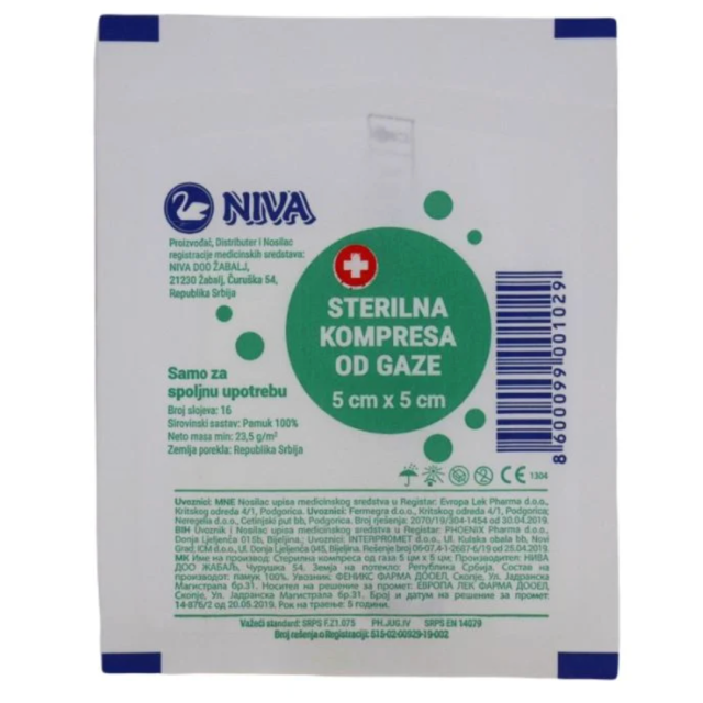 Niva Sterilna Kompresa 5Cm X 5Cm