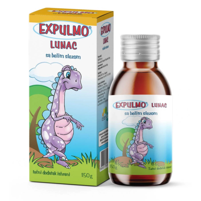 Expulmo Lunac Sirup Za Decu Sa Belom Slezom 150 G Expulmo Lunac Sirup Za Decu Sa Belom Slezom 150 G
