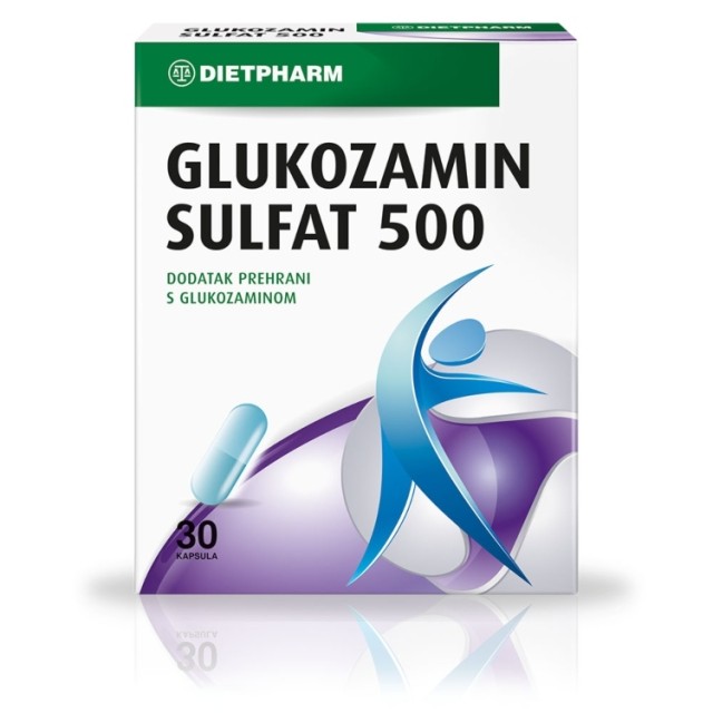 Dietpharm Glukozamin Sulfat 500, 30 Kapsula