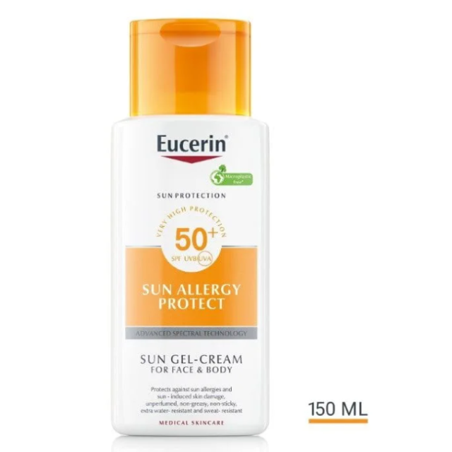 Eucerin Sun Gel Krema Za Zaštitu Od Sunca I Od Alergija Spf 50+ 150 Ml Eucerin Sun Gel Krema Za Zaštitu Od Sunca I Od Alergija Spf 50+ 150 Ml