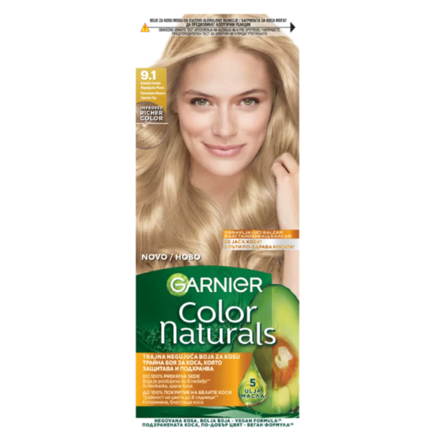 Garnier Color Naturals Farba Za Kosu 9.1 Garnier Color Naturals Farba Za Kosu 9.1