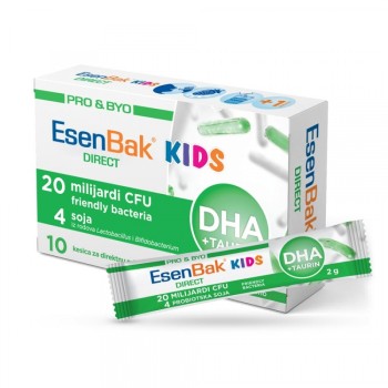 ESENBAK PRO&BIO DIREKT DHA + TAURIN KESICA 10 KESICA ESENBAK PRO&BIO DIREKT DHA + TAURIN KESICA 10 KESICA
