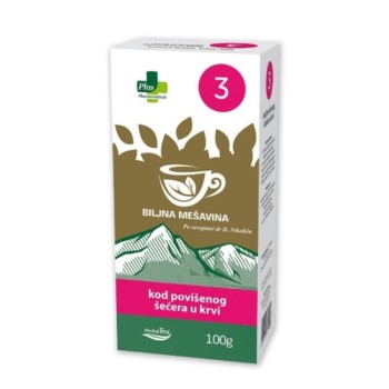 PLUS ČAJ BR. 3 – KOD POVIŠENOG ŠEĆERA U KRVI 100G