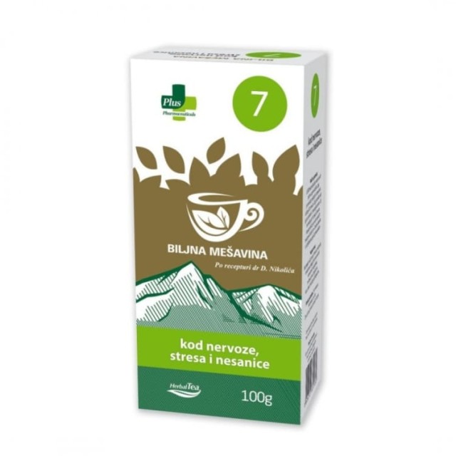Plus Čaj Br. 7 – Kod Nervoze, Stresa I Nesanice 100G