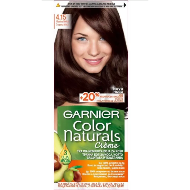 Garnier Color Naturals Farba Za Kosu 4.15 Garnier Color Naturals Farba Za Kosu 4.15