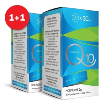 STRONG NATURE KOENZIM Q10 30MG 30 KAPSULA 1+1 GRATIS 