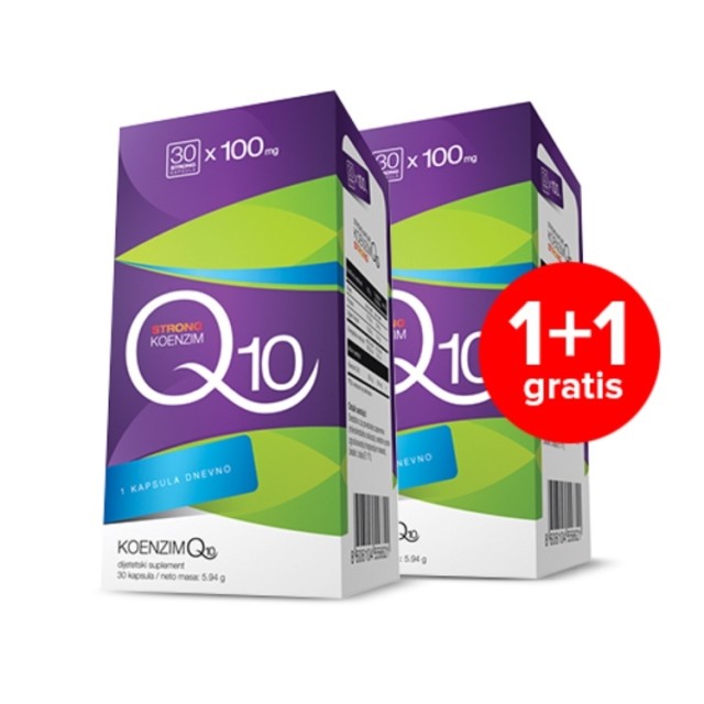 Strong Nature Q10 100Mg 30 Kapsula 1+1 Gratis Strong Nature Q10 100Mg 30 Kapsula 1+1 Gratis
