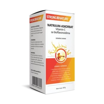 STRONG NATURE NATRIJUM ASKORBAT + VITAMIN C SA BIOFLAVONOIDIMA 100G