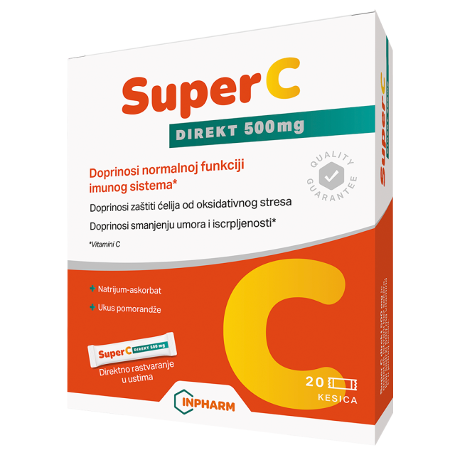 Super C Direct 500 Mg, 20 Kesica