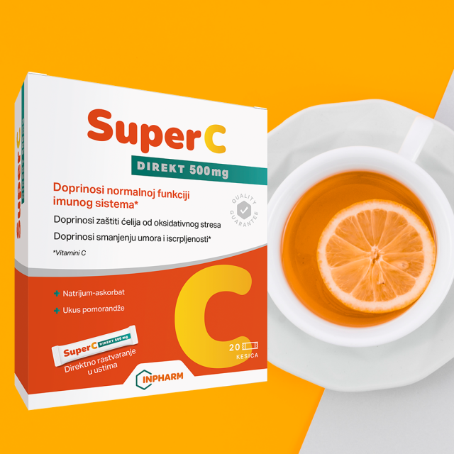 Super C Direct 500 Mg, 20 Kesica