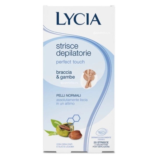 Lycia Savršen Dodir Trake Za Depilaciju Za Ruke I Noge 20X Lycia Savršen Dodir Trake Za Depilaciju Za Ruke I Noge 20X