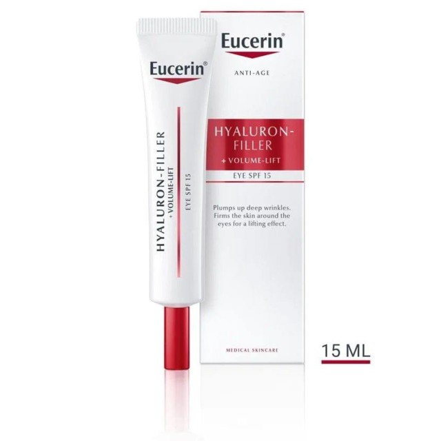 Eucerin Hyaluron-Filler + Volume-Lift Krema Za Područje Oko Očiju Spf15 15 Ml