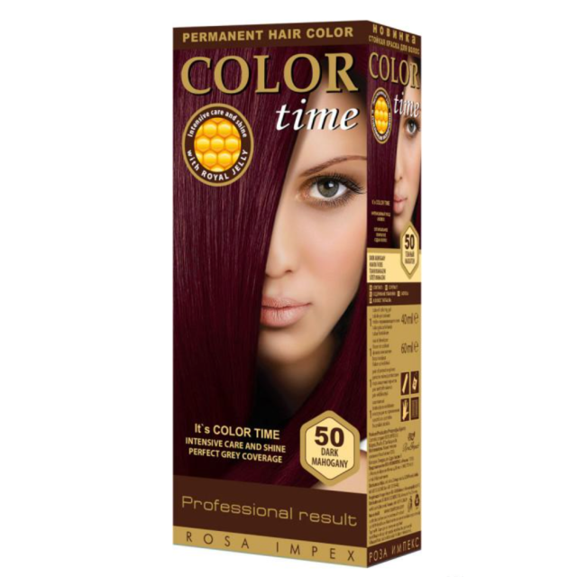 Color Time Farba Za Kosu Tamni Mahagoni Br.50 Color Time Farba Za Kosu Tamni Mahagoni Br.50