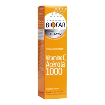 BIOFAR VITAMIN C ACEROLA 1000 15 ŠUMEĆIH TABLETA