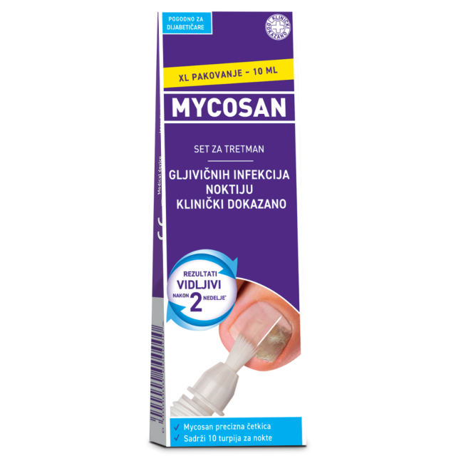 Mycosan Set Za Gljivične Infekcije Noktiju Xl Pakovanje 10 Ml Mycosan Set Za Gljivične Infekcije Noktiju Xl Pakovanje 10 Ml