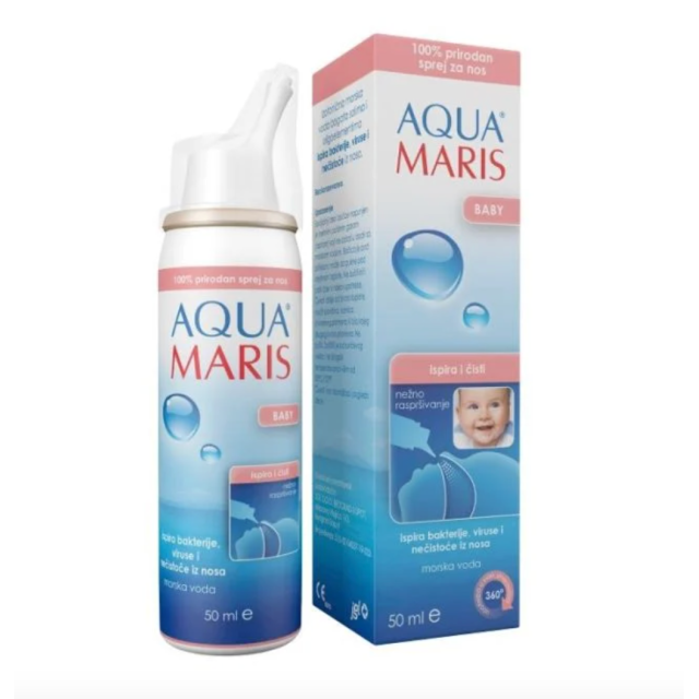 Aqua Maris Baby Sprej Za Nos 50 Ml Aqua Maris Baby Sprej Za Nos 50 Ml