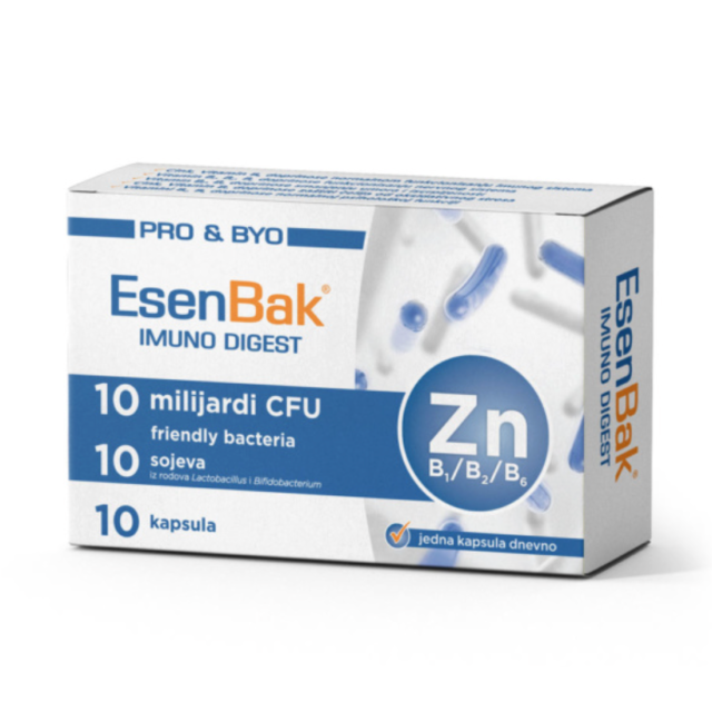 Esenbak Pro&Byo Imuno Digest 10 Kapsula Esenbak Pro&Byo Imuno Digest 10 Kapsula