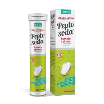 PEPTO SODA MINT 20 ŠUMEĆIH TABLETA 