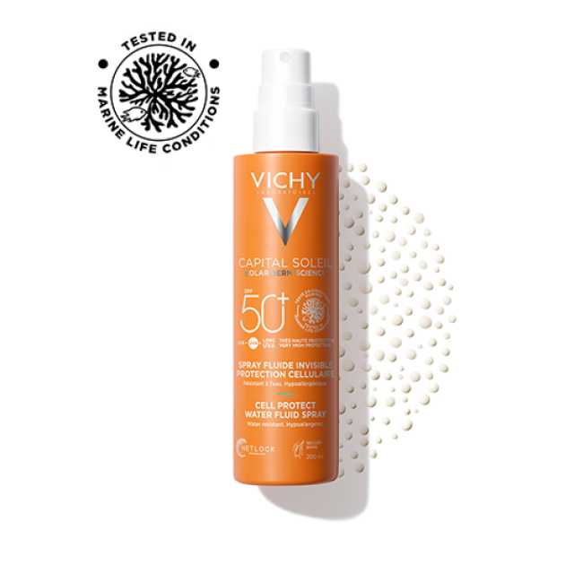 Vichy Capital Soleil Vodeni Fluid U Spreju Spf50+ 200 Ml