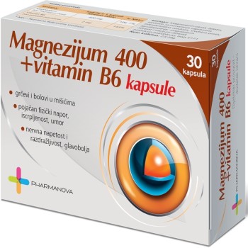 MAGNEZIJUM 400 + VITAMIN B6 30 KAPSULA