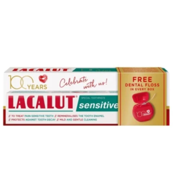 LACALUT SENSITIVE PASTA ZA ZUBE 75 ML + GRATIS KONAC ZA ZUBE LACALUT SENSITIVE PASTA ZA ZUBE 75 ML + GRATIS KONAC ZA ZUBE
