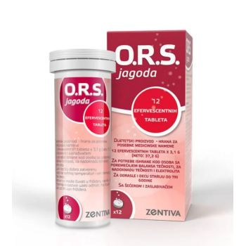 O.R.S. JAGODA ŠUMEĆE TABLETE ZA REHIDRATACIJU 12 × 3 G