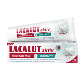 LACALUT AKTIV & SENSITIVITY PASTA ZA OSETLJIVE ZUBE I ZAŠTITU DESNI 75 ML