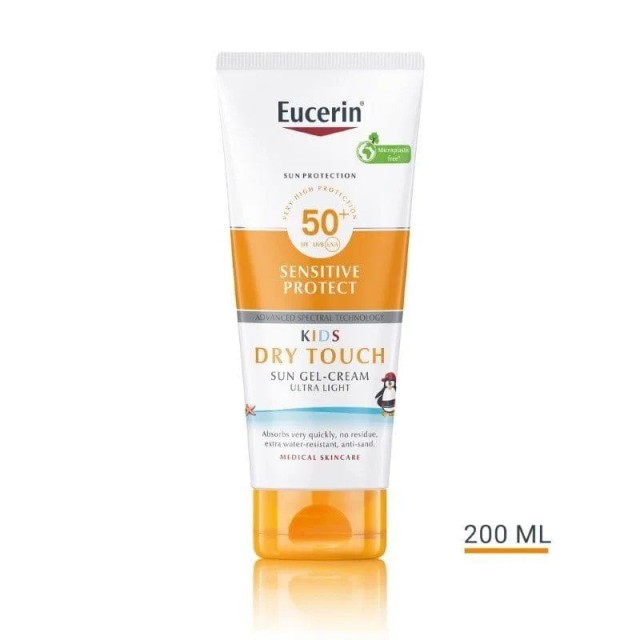 Eucerin Sun Dry Touch Gel-Krema Za Zaštitu Dečje Kože Od Sunca Spf50+ 200 Ml