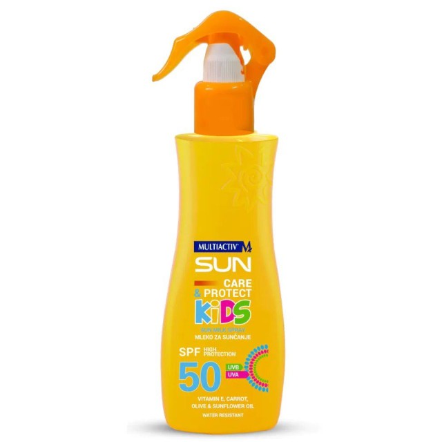 Multiactiv Sun Care&Protect Kids Mleko Za Sunčanje U Spreju Spf50+ 200 Ml Multiactiv Sun Care&Protect Kids Mleko Za Sunčanje U Spreju Spf50+ 200 Ml