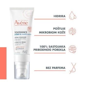 Avene Tolerance Hydra-10 krema 40 ml Avene Tolerance Hydra-10 krema 40 ml