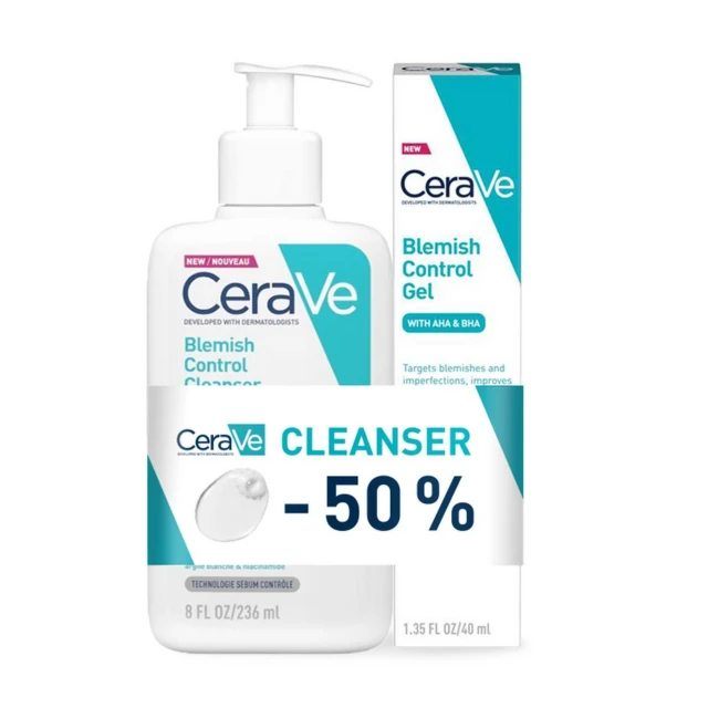 Cerave  Gel Za Kožu Sklonu Nepravilnostima 40 Ml+ Gel Za Čišćenje Kože 236 Ml Promo