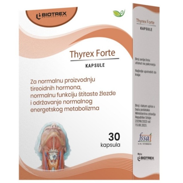 Thyrex Forte 30 Kapsula Thyrex Forte 30 Kapsula