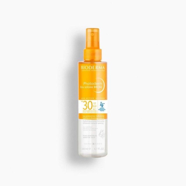 Bioderma Photoderm Eau Solaire Bronz Spf30 Zaštitna Voda 200 Ml