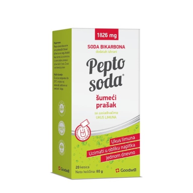 Pepto Soda Šumeći Prašak 20 Kesica
