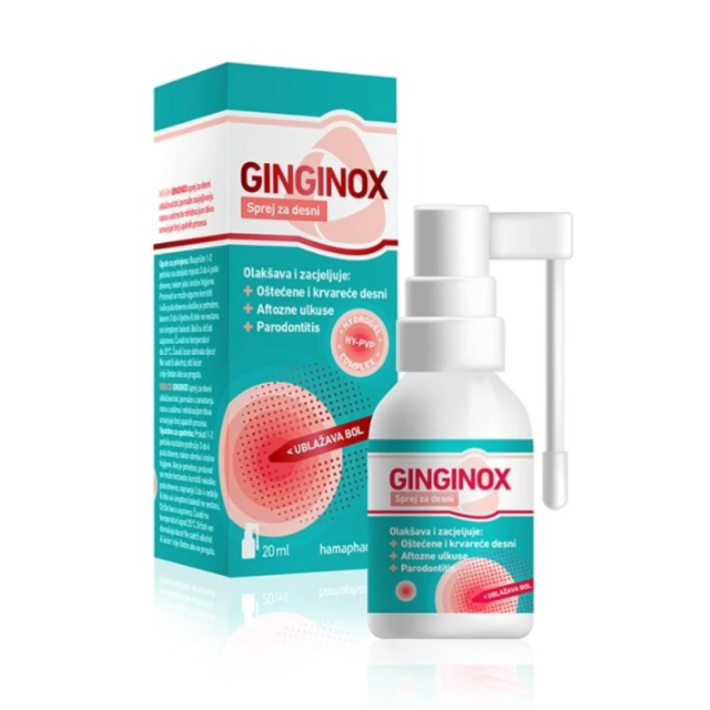 Ginginox Sprej Za Desni 20 Ml Ginginox Sprej Za Desni 20 Ml