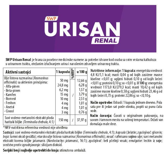 Urisan Renal 30 Kapsula