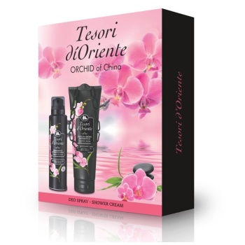 TESORI D’ORIENTE ORHIDEJA SET DEO 150 ML + GEL ZA TUŠIRANJE 250 ML TESORI D’ORIENTE ORHIDEJA SET DEO 150 ML + GEL ZA TUŠIRANJE 250 ML