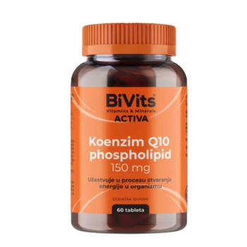 BIVITS ACTIVA KOENZIM Q10 PHOSPHOLIPID 150 MG, 60 TABLETA