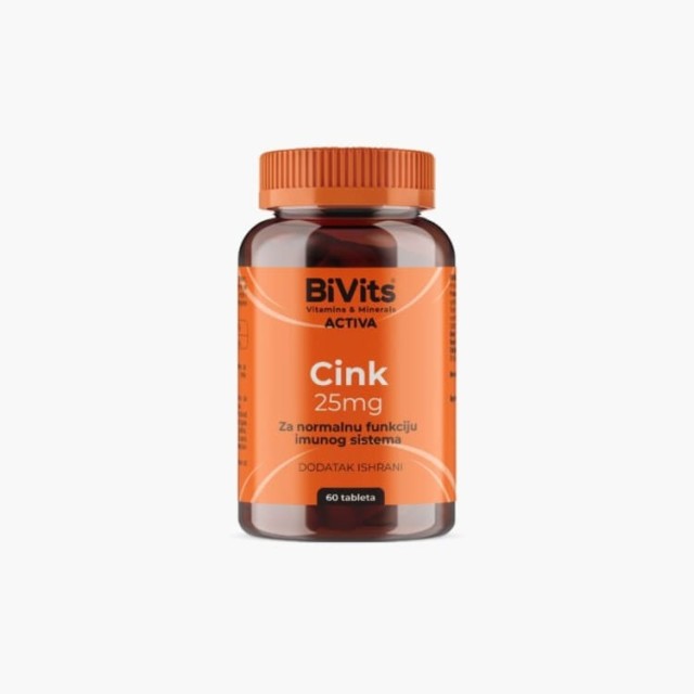 Bivits Activa Cink 25Mg 60 Tableta