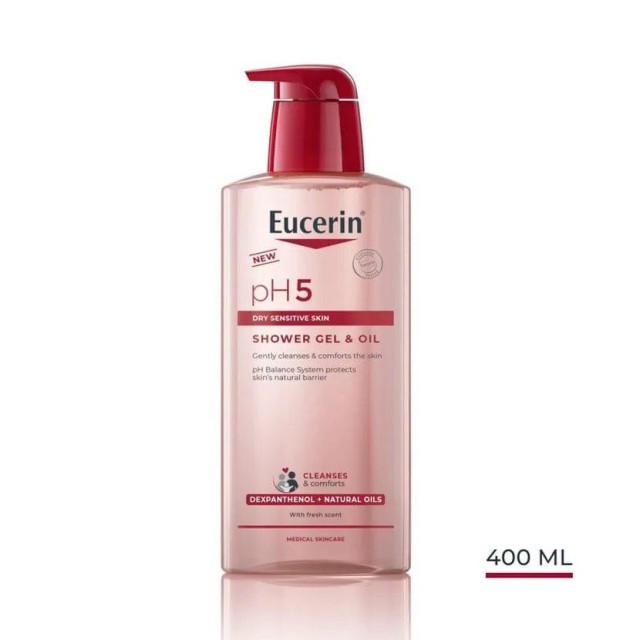 Eucerin Ph5 Gel Ulje Za Tuširanje Za Osetljivu Kožu 400 Ml Eucerin Ph5 Gel Ulje Za Tuširanje Za Osetljivu Kožu 400 Ml
