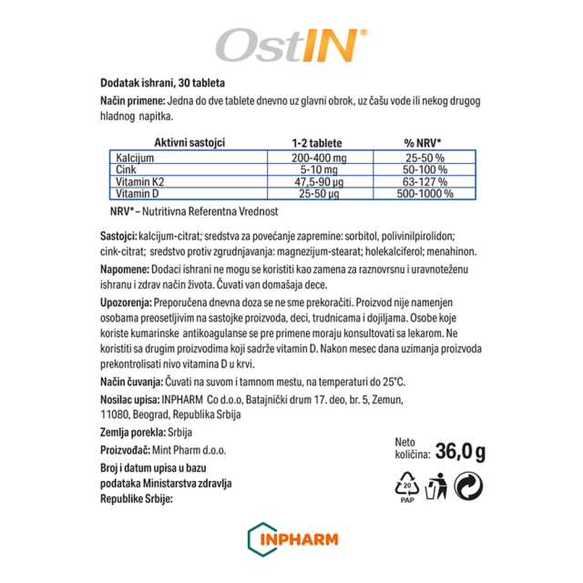 Ostin 30 Tableta