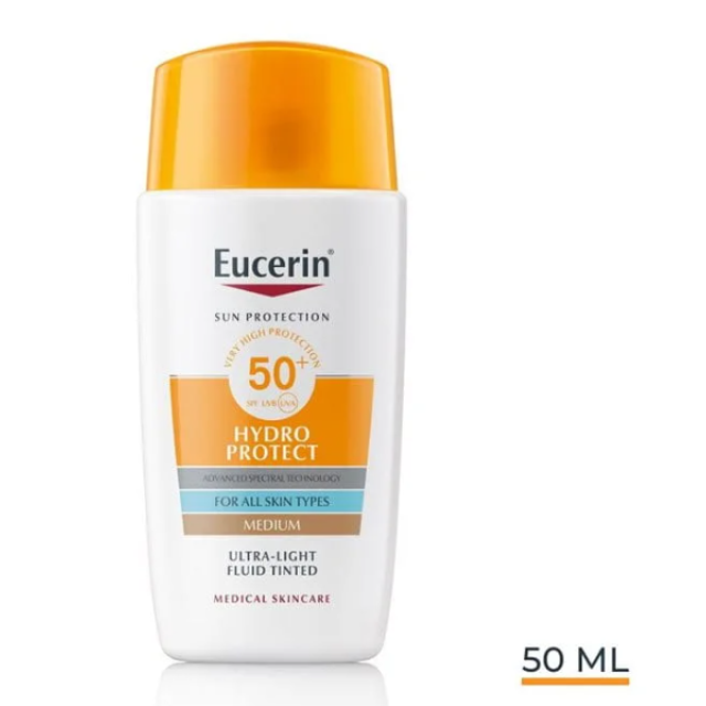 Eucerin Sun Hydro Protect Fluid Tonirani Za Zaštitu Lica Od Sunca Spf 50+ Tamni 50 Ml Eucerin Sun Hydro Protect Fluid Tonirani Za Zaštitu Lica Od Sunca Spf 50+ Tamni 50 Ml