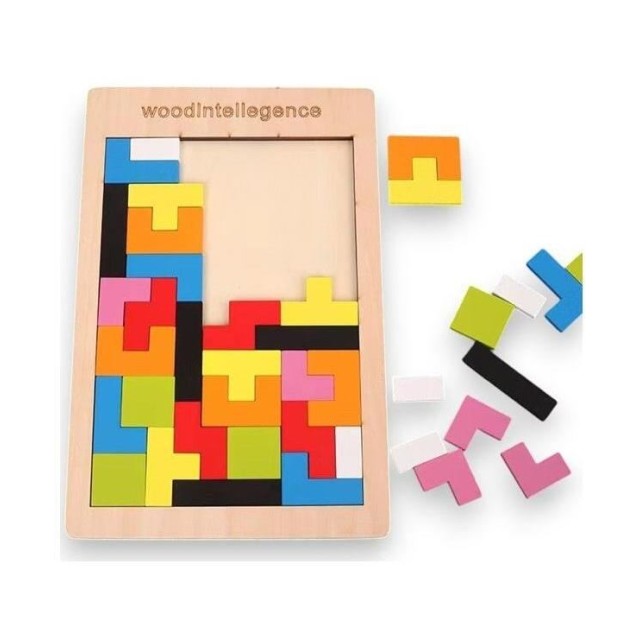 Bbo Edukativna Drvena Igračka Tetris 36M+