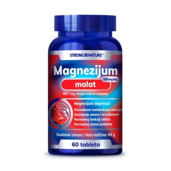 STRONG NATURE MAGNEZIJUM MALAT 100MG 60 TABLETA