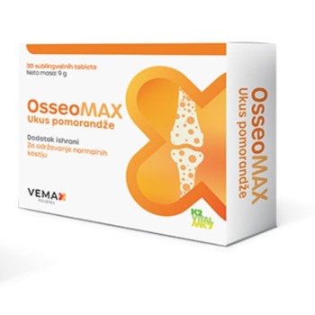 OSSEOMAX 30 TABLETA – UKUS POMORANDŽE