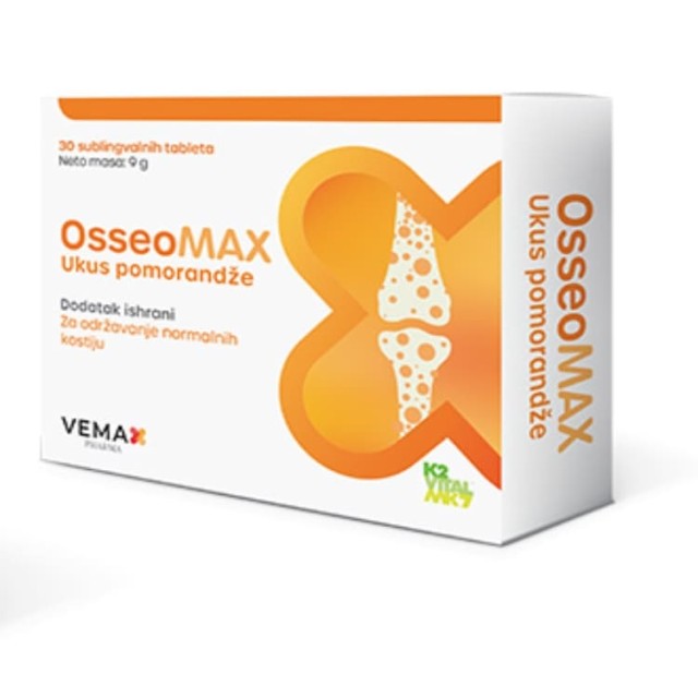 Osseomax 30 Tableta – Ukus Pomorandže